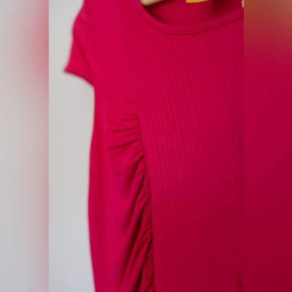 Catherine Malandrino Favorites Hot Pink Ruched Bodycon Midi Dress - Picture 6 of 9